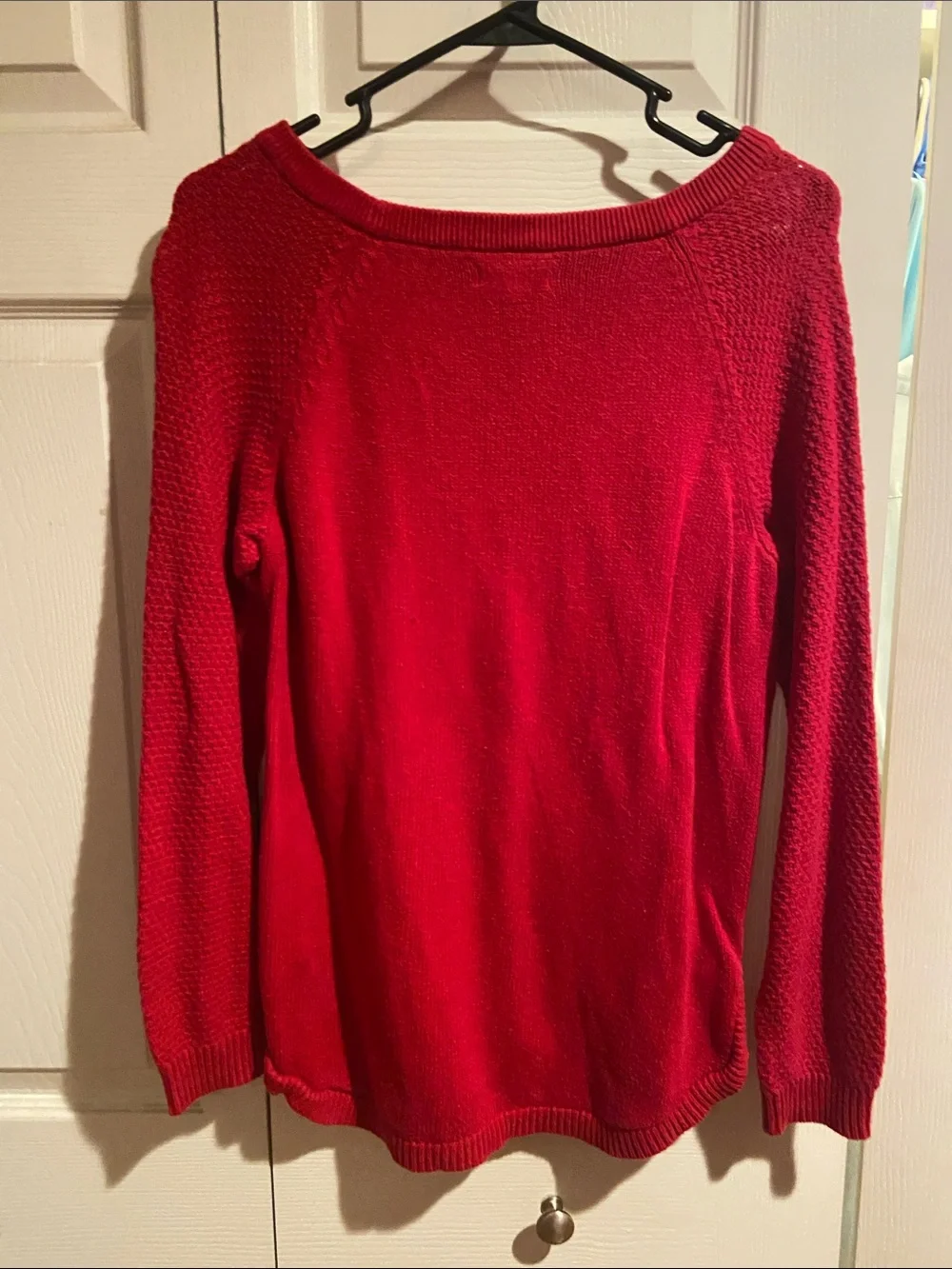 Red Cable-Knit Crewneck Sweater - Sonoma